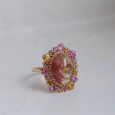 Cocktail "Gotländsk midsommarnatt" gold ring