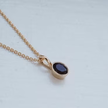 "Norwegian smoke" pendant in gold with a Norwegian smokey quartz