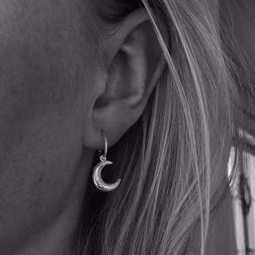 "New Luna" earrings in silver