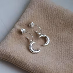 "New Luna" earrings in silver