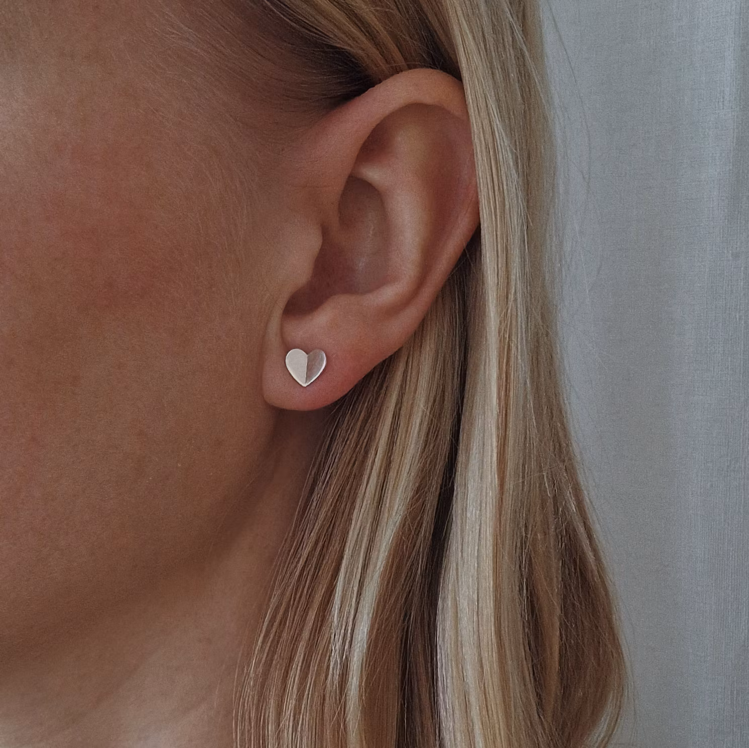 "Lucky Heart" örhängen i silver