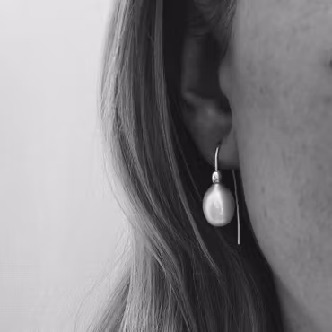 "Snowdrop" earrings in silver