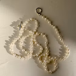 Collier with freshwater pearls 63cm