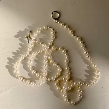 Collier with freshwater pearls 63cm