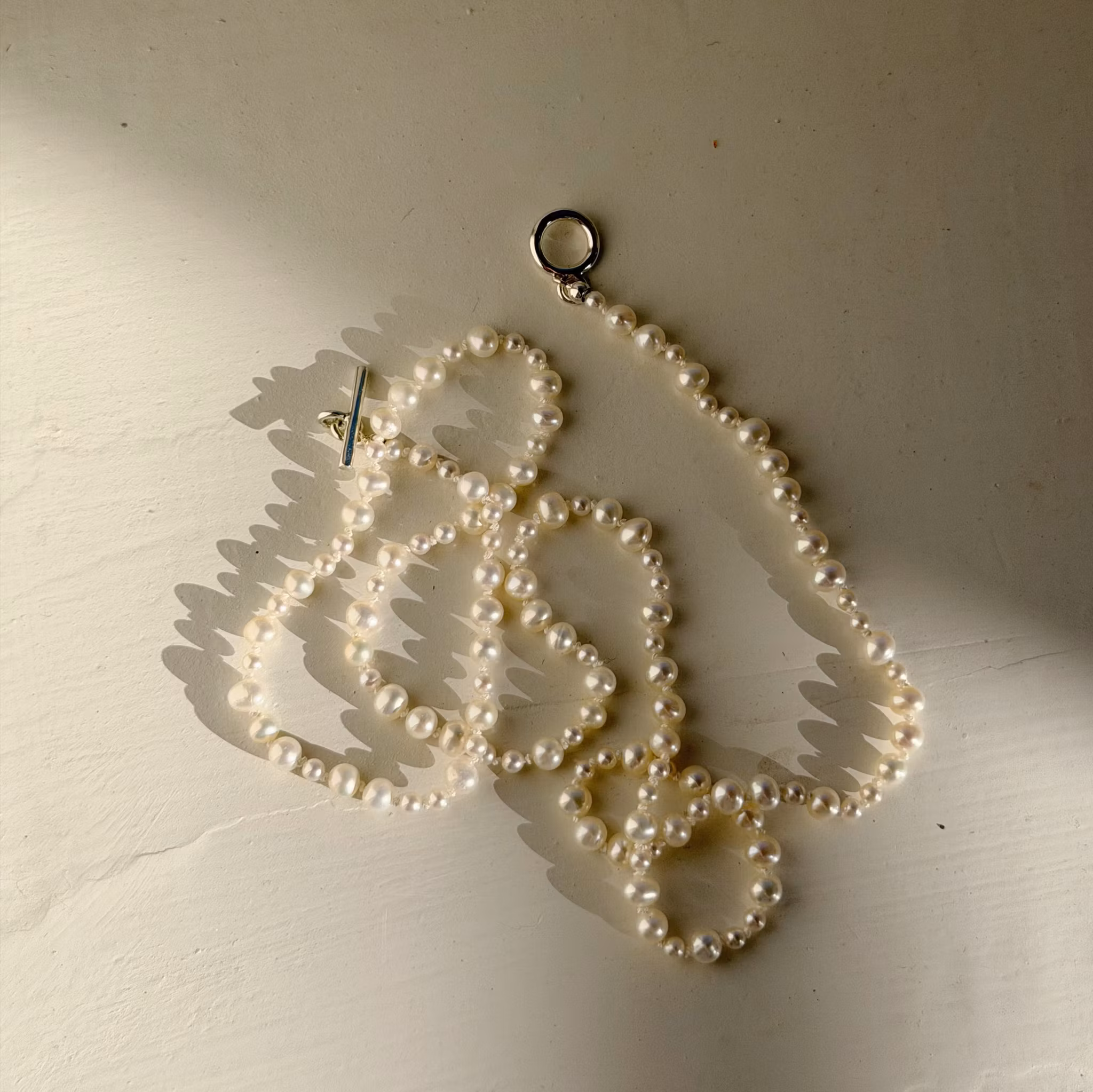 Collier with freshwater pearls 63cm