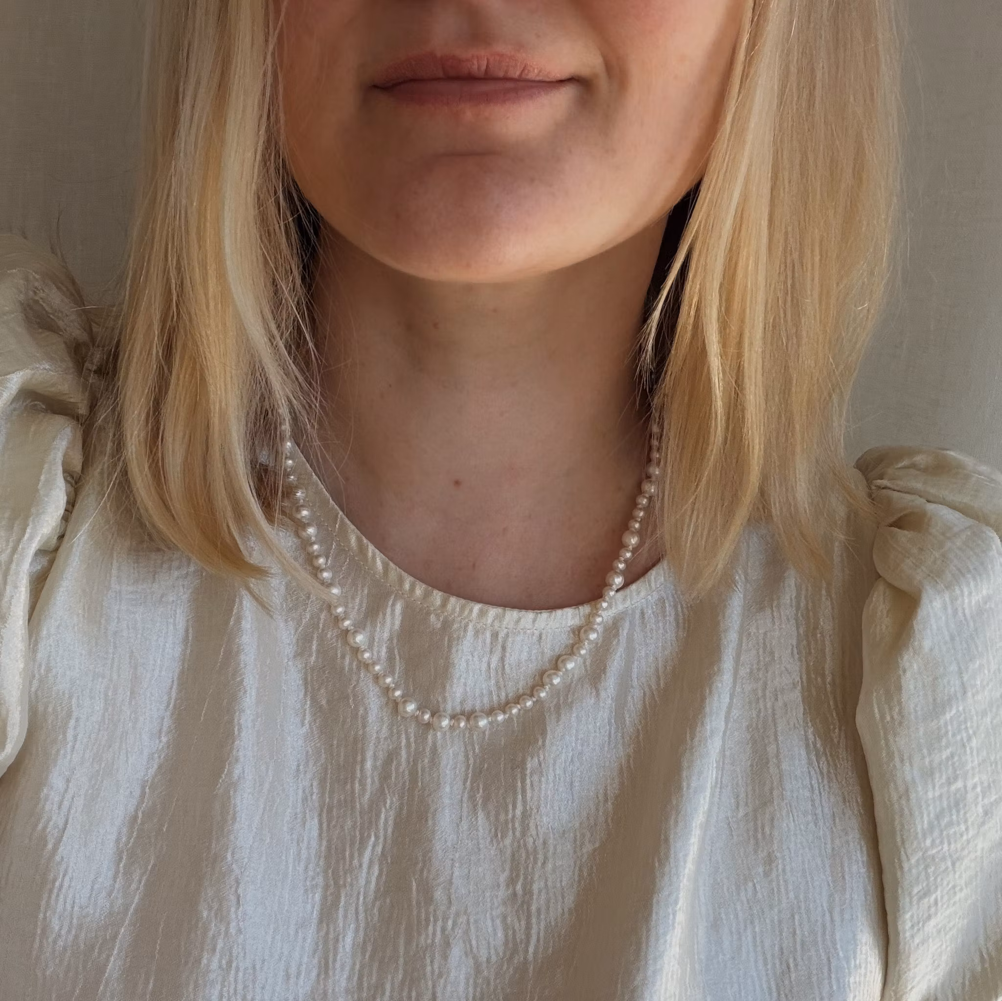 Collier with freshwater pearls 45cm