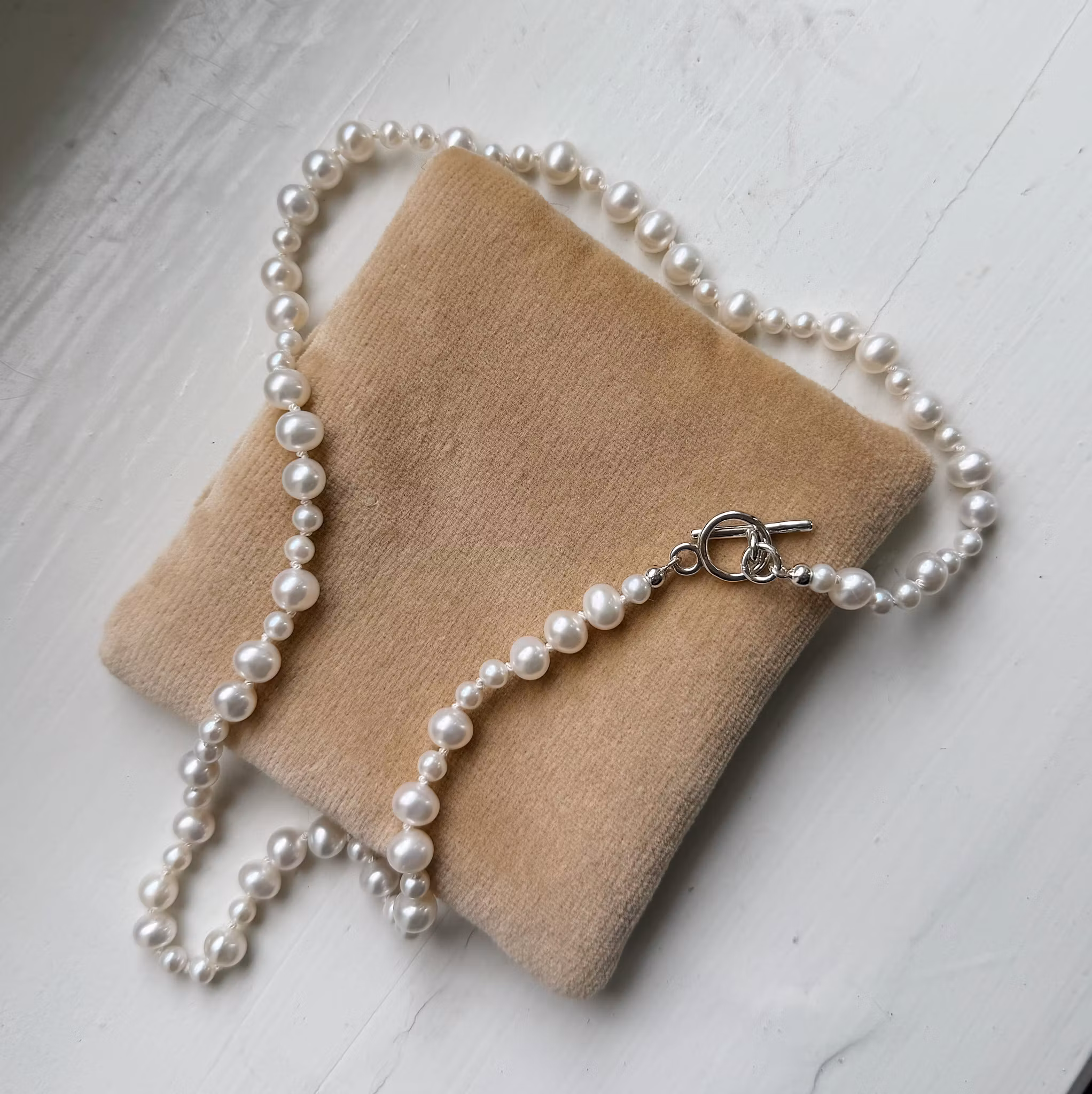 Collier with freshwater pearls 46cm