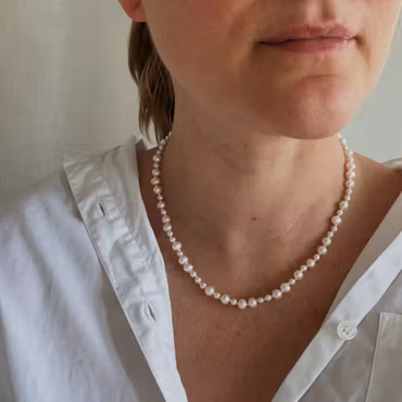 Collier with freshwater pearls 46cm