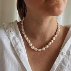 Collier med sötvattenspärlor 47cm