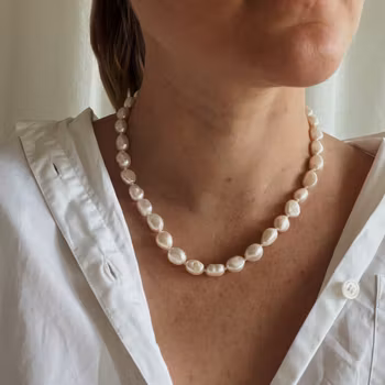 Collier with freshwater pearls 47cm