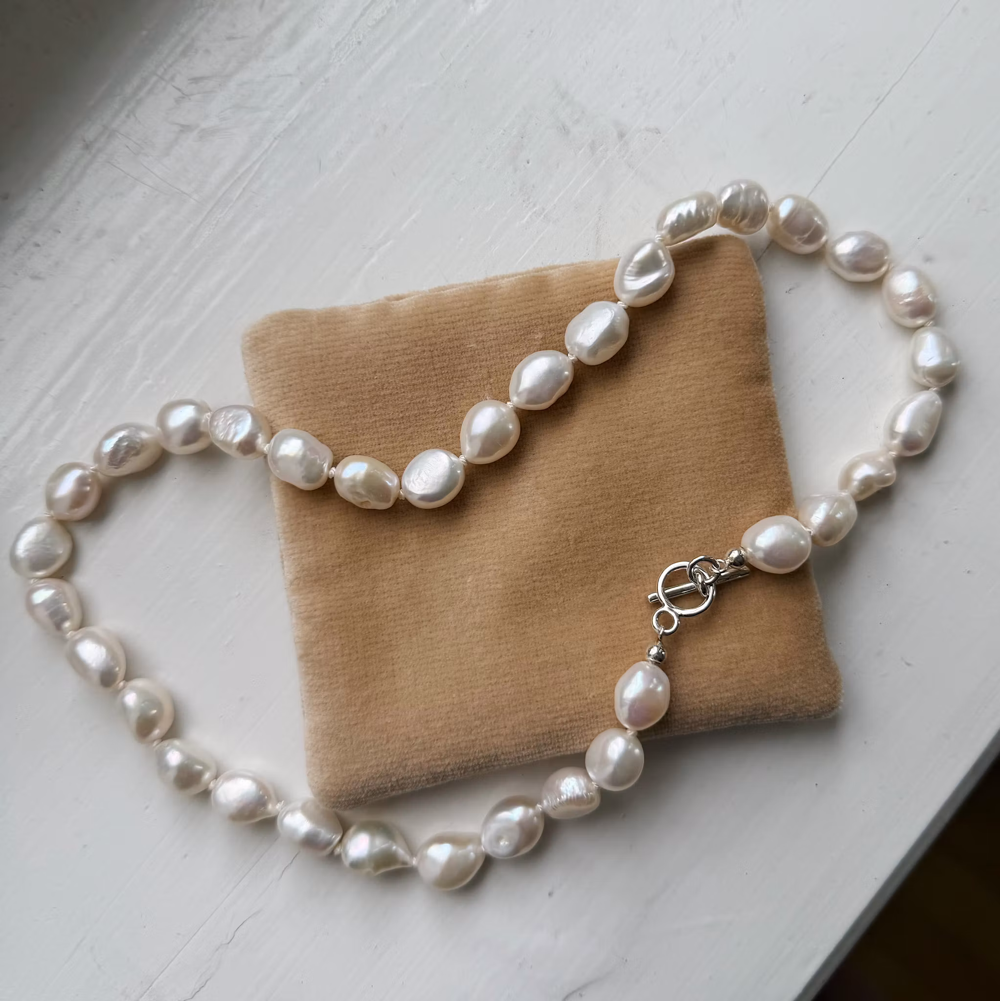 Collier with freshwater pearls 47cm