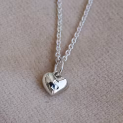"Sigrid Heart" in silver, chose gemstone & engraving