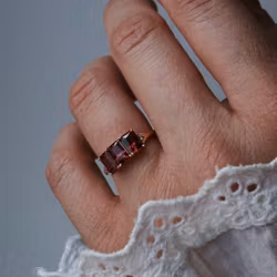 Cocktail "Bennet" gold ring