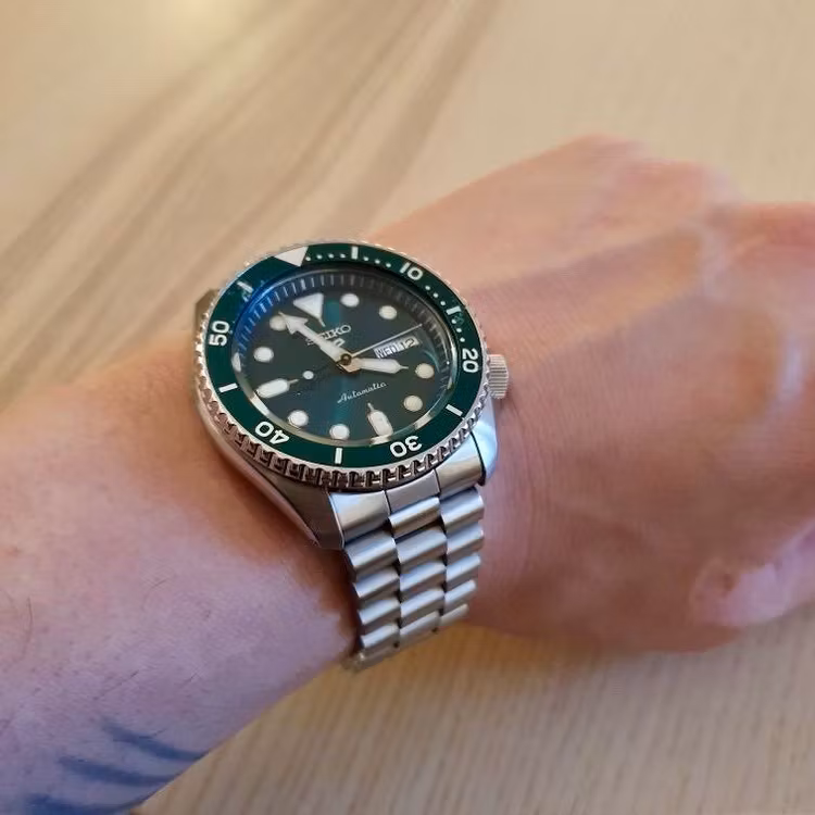 President bracelet for Seiko SKX silver 22mm