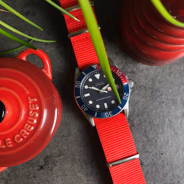 Red Nato strap 12mm 14mm 16mm 18mm 20mm 22mm 24mm