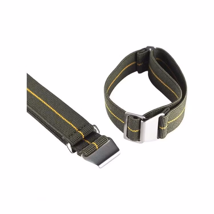 Grönt och gult Marine Nationale klockarmband