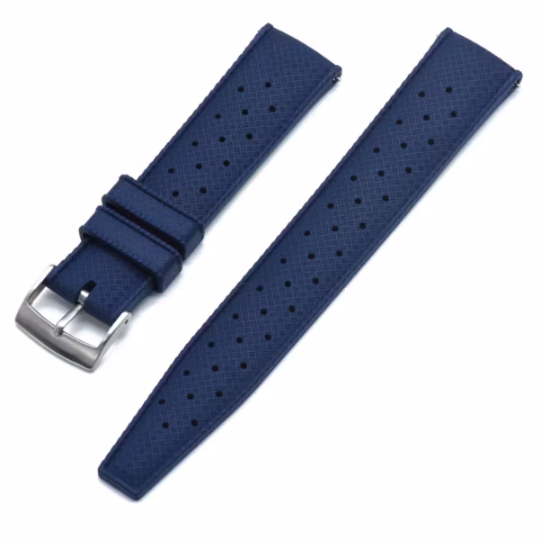 Tropic klockarmband av blått FKM gummi 20mm 22mm