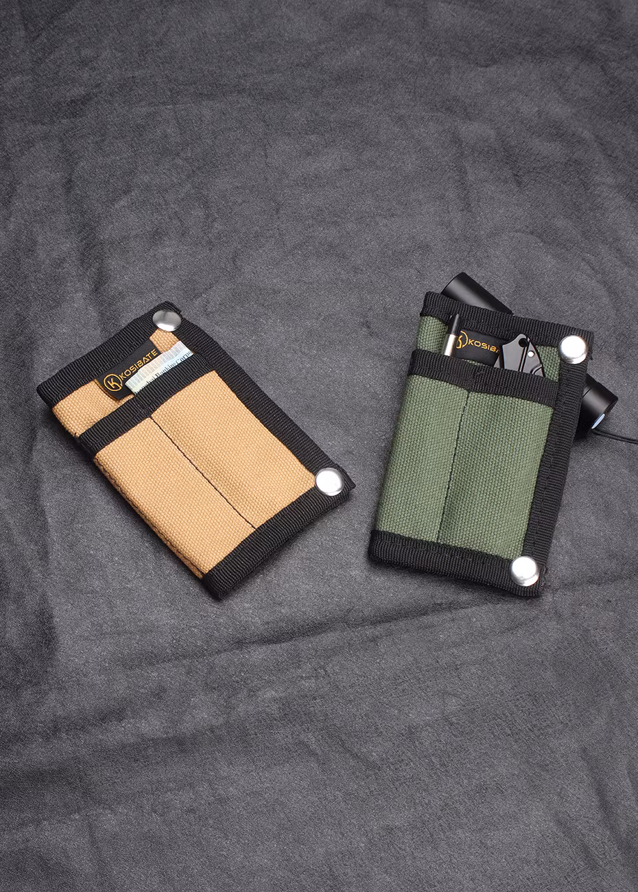 Small tactical EDC wallet for money and tools