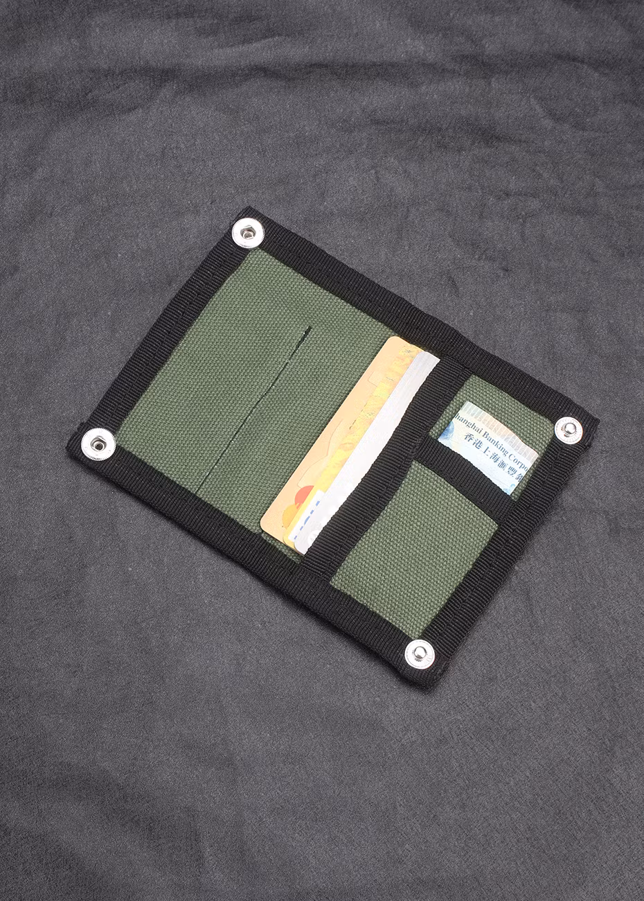 Small tactical EDC wallet for money and tools