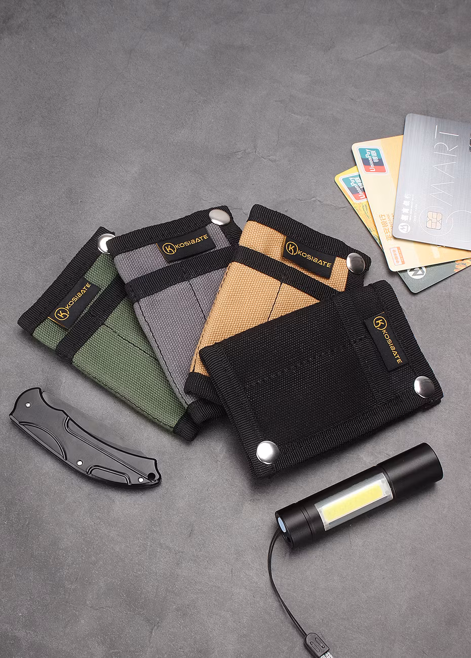 Small tactical EDC wallet for money and tools