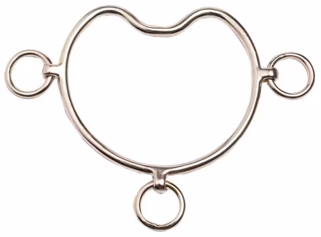 Curve Mouth Anti Rearing Bit - Nickel Plate Cob