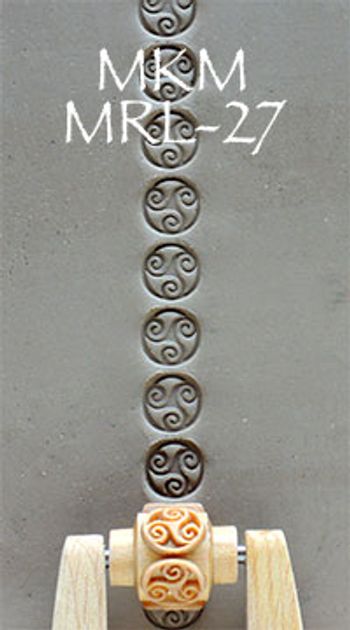 Liten mönsterrulle Ornament