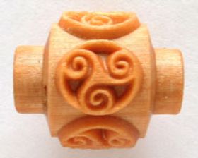 Liten mönsterrulle Ornament
