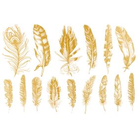 Dekal Gold Feathers