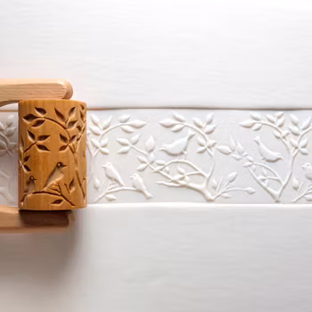 Stor mönsterrulle Birds in a tree