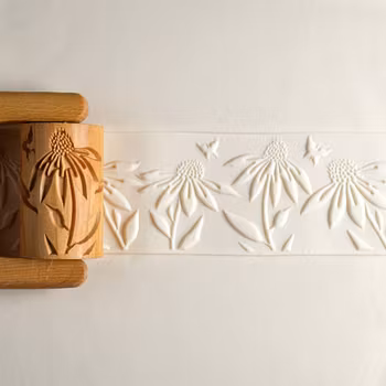 Stor mönsterrulle Coneflower field