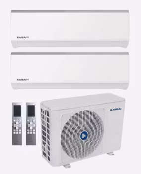 Kaisai Fly Multi 5.7kW luftvärmepump med 2 innedelar