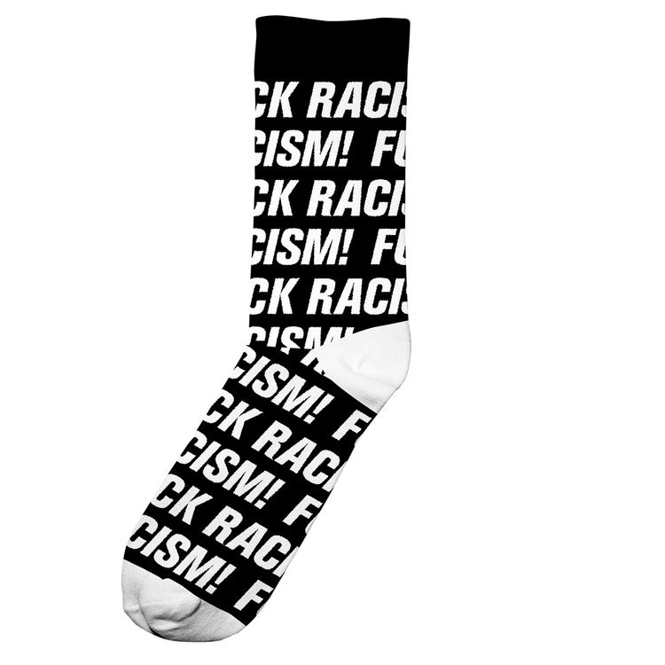 Fuck racism strumpor svart