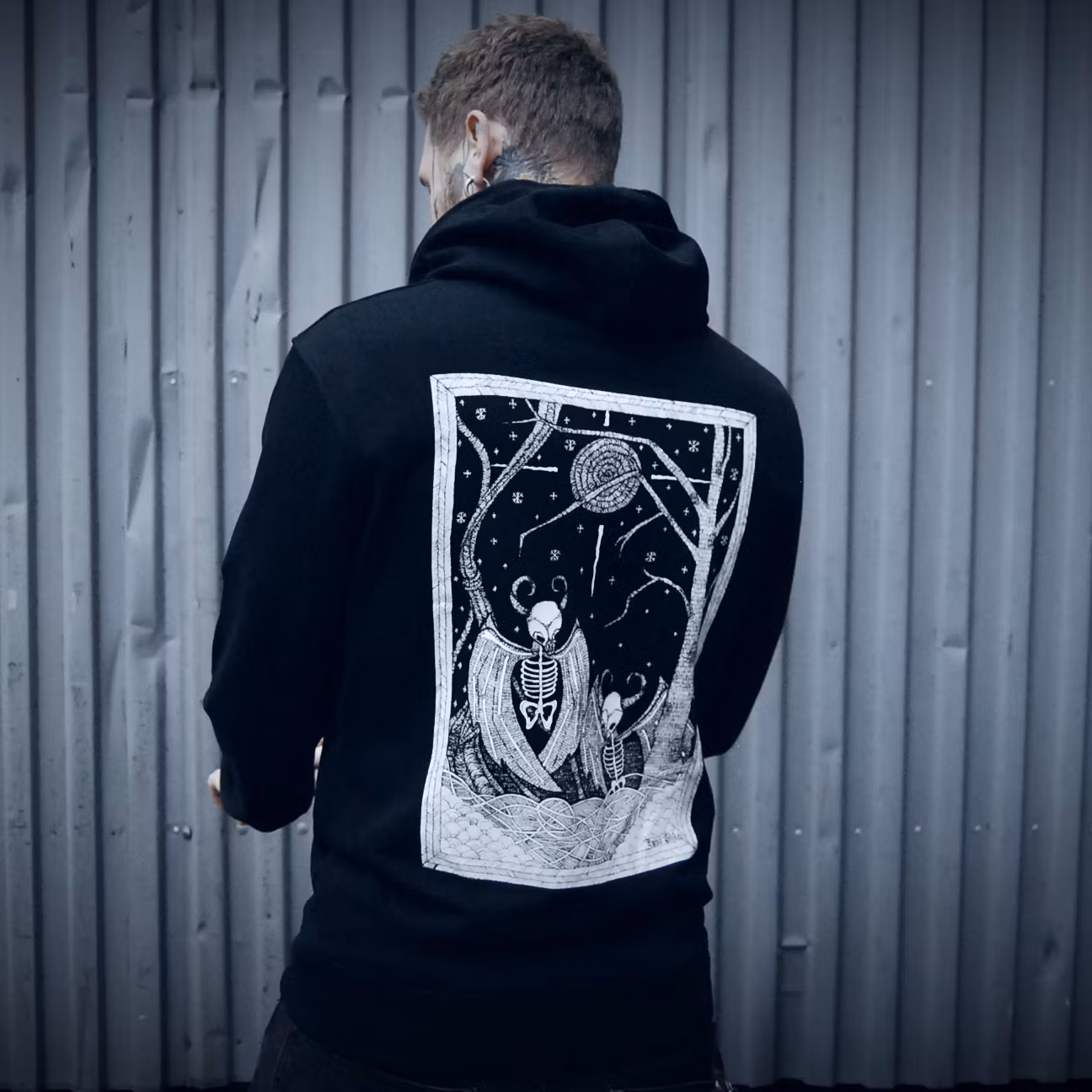 Nattravn zip hoodie (XS)