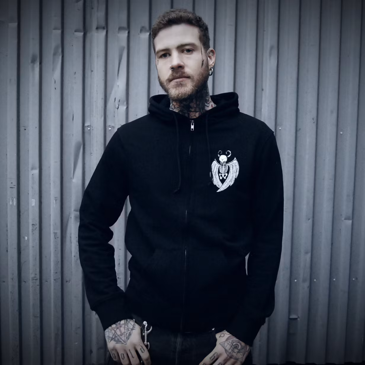 Nattravn zip hoodie (XS)