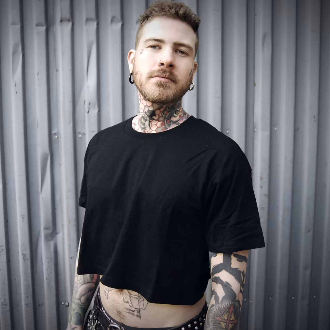 Black crop top
