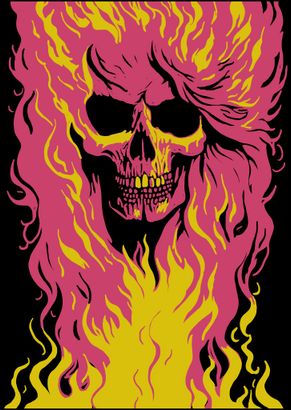 Neon Skull #1 poster