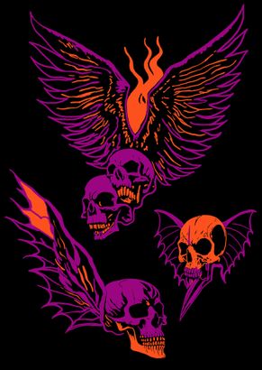 Neon Skull #2 poster