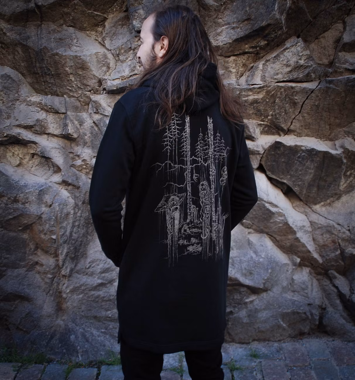Kikímara lång hoodie (XL)