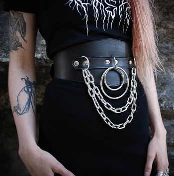 Cincher bälte silver