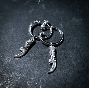 Crow claw earrings