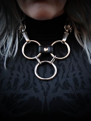 Triple Godess Necklace Silver