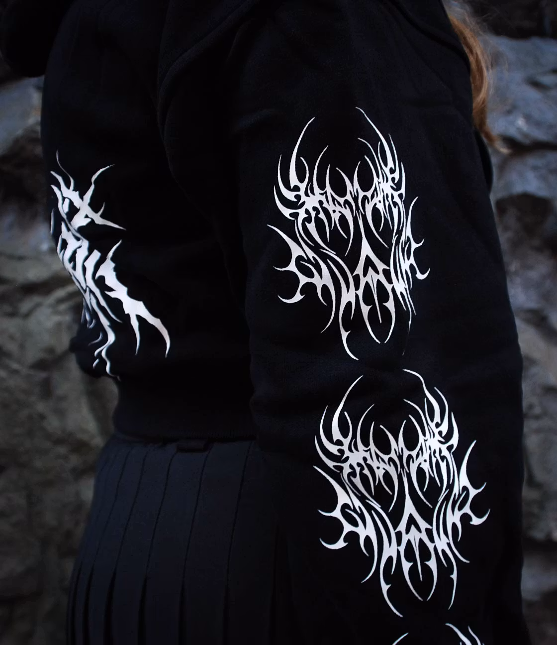 Nephilim kort zip hoodie