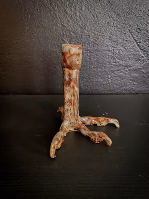 Ljusstake Bird Foot Brown