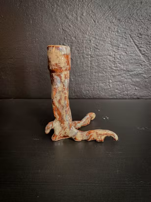 Ljusstake Bird Foot Brown