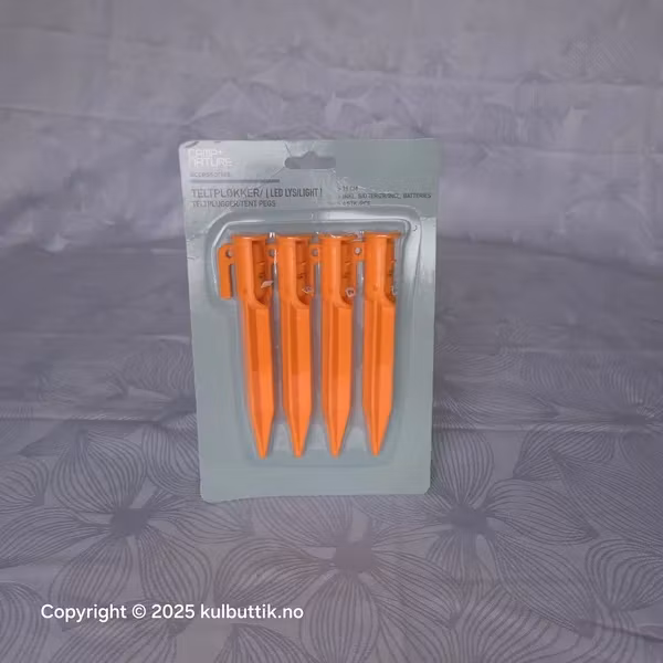 Teltplugger med LED-lys