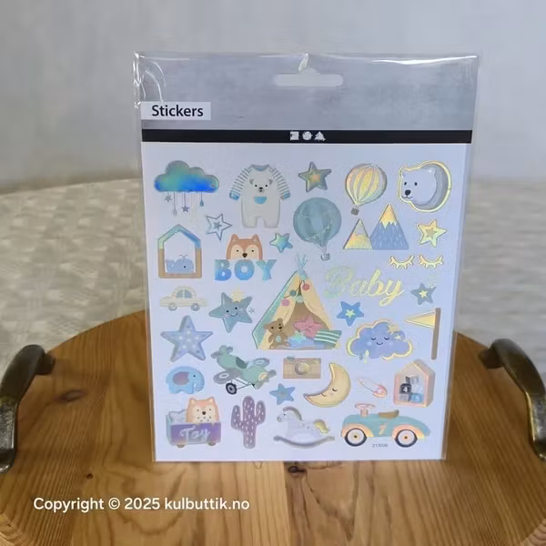 Klistremerker Baby Gutt