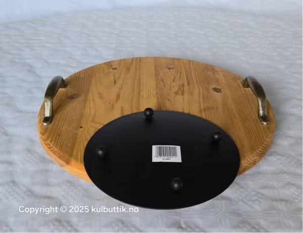 Lysebrett i Metall Ø 18 cm