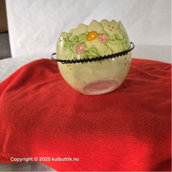 Vintage Påskeskål – Høne og Kylling