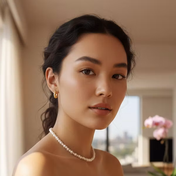 Elegant Perlekjede Choker