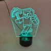 Minecraft Steve 3D LED-Lampe ( Brukt )